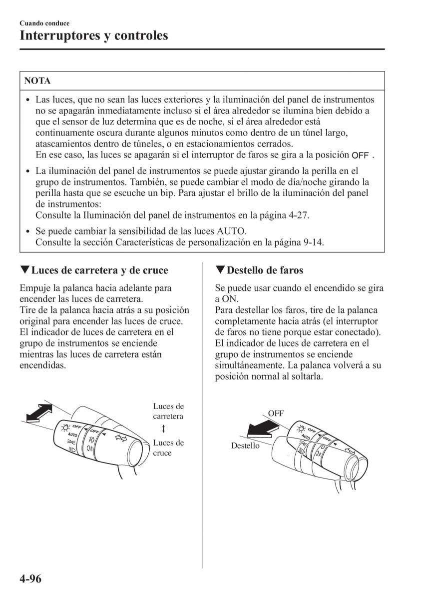 Mazda 6 III manual del propietario / page 266