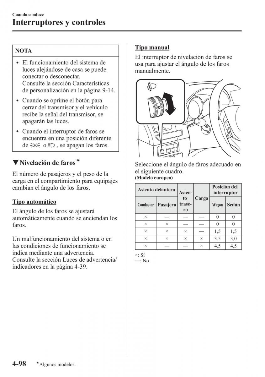 Mazda 6 III manual del propietario / page 268