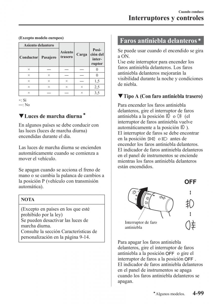 Mazda 6 III manual del propietario / page 269