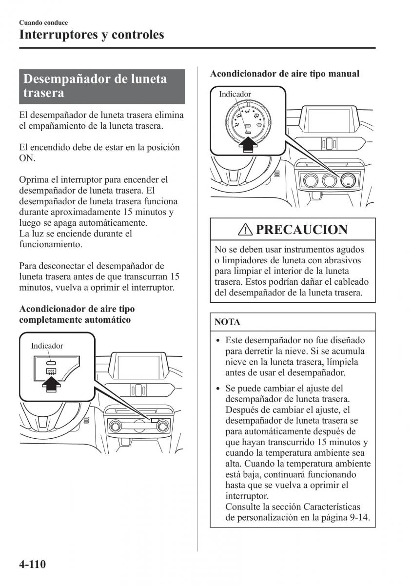 Mazda 6 III manual del propietario / page 280