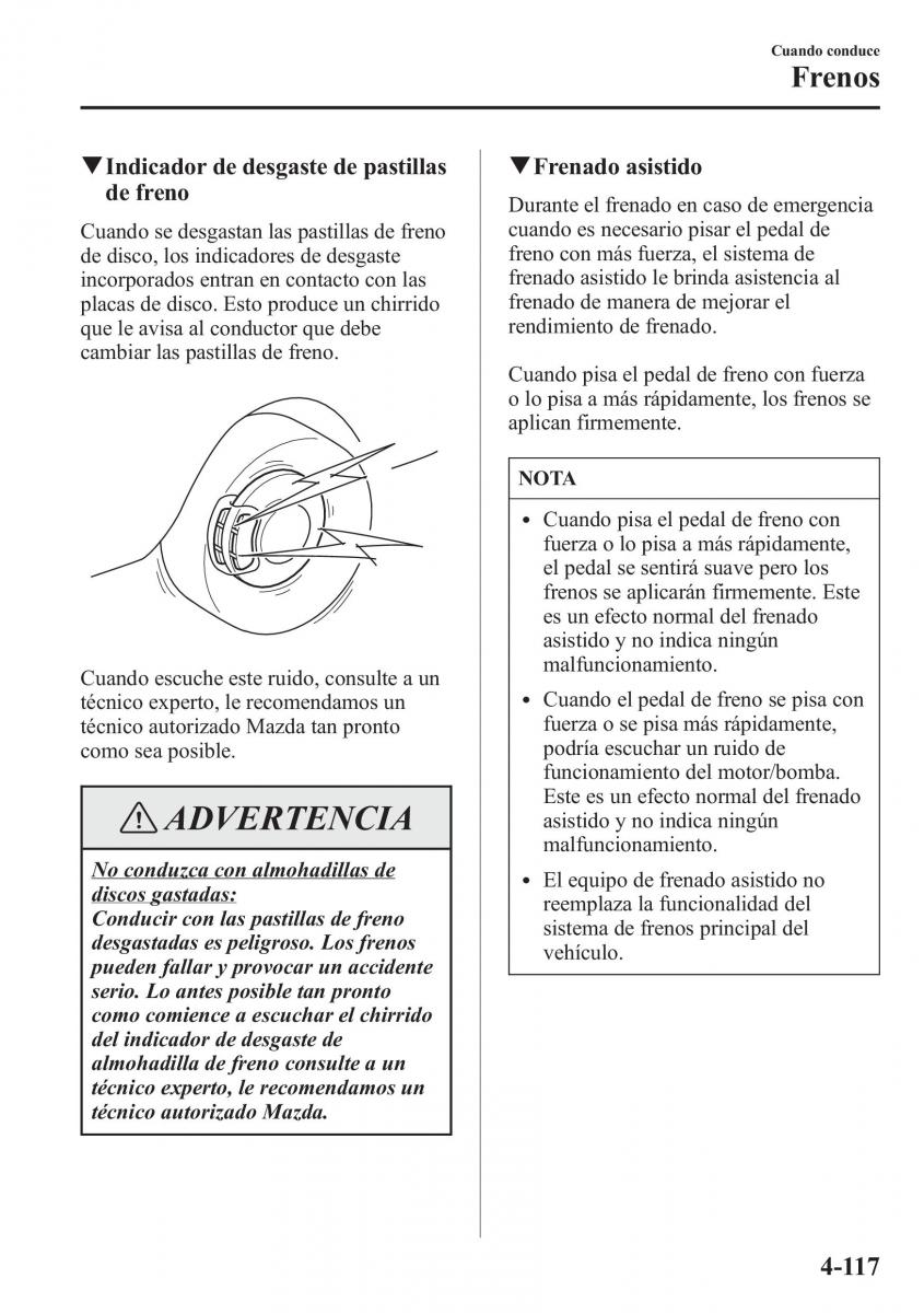 Mazda 6 III manual del propietario / page 287