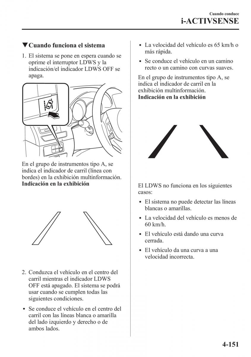 Mazda 6 III manual del propietario / page 321