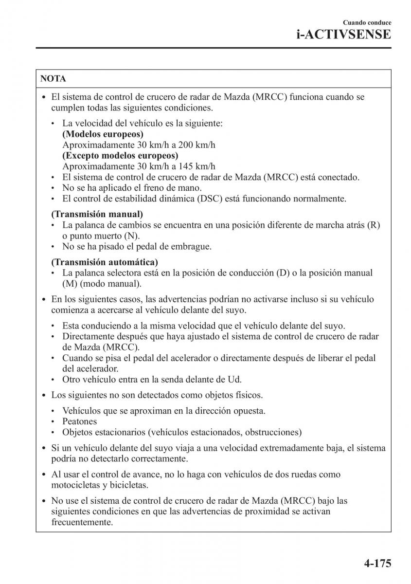 Mazda 6 III manual del propietario / page 345