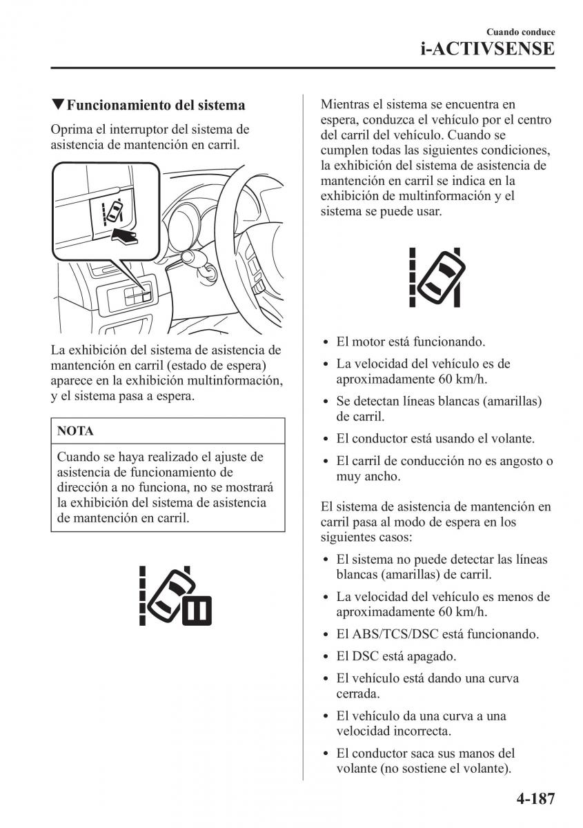 Mazda 6 III manual del propietario / page 357