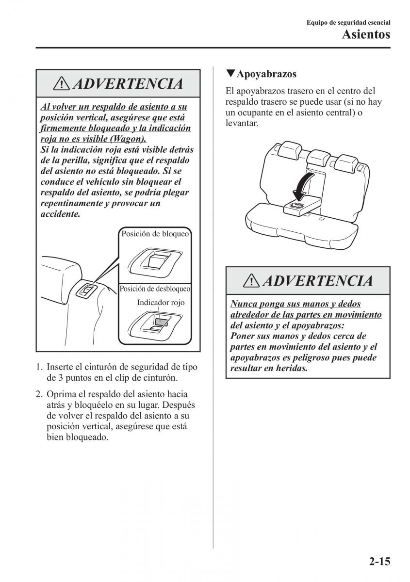 Mazda 6 III manual del propietario / page 39