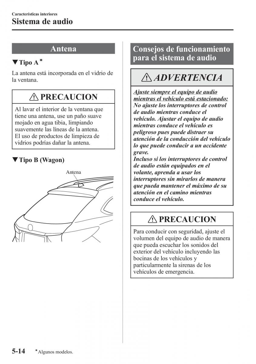 Mazda 6 III manual del propietario / page 446