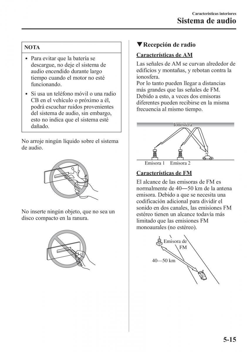 Mazda 6 III manual del propietario / page 447