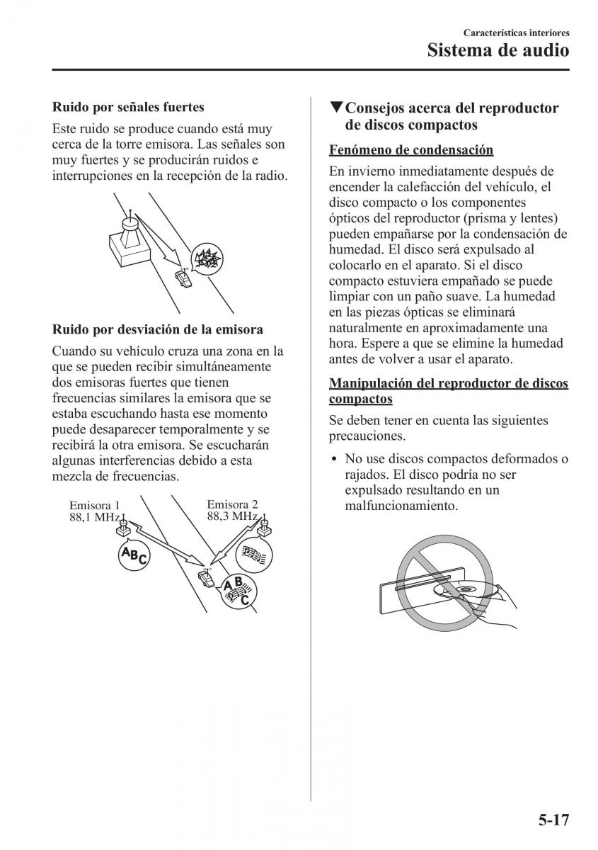 Mazda 6 III manual del propietario / page 449