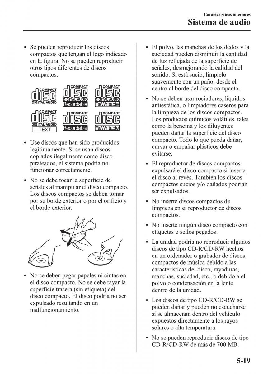 Mazda 6 III manual del propietario / page 451