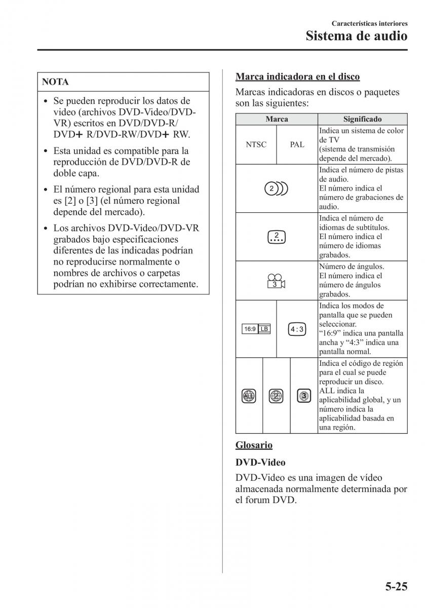 Mazda 6 III manual del propietario / page 457