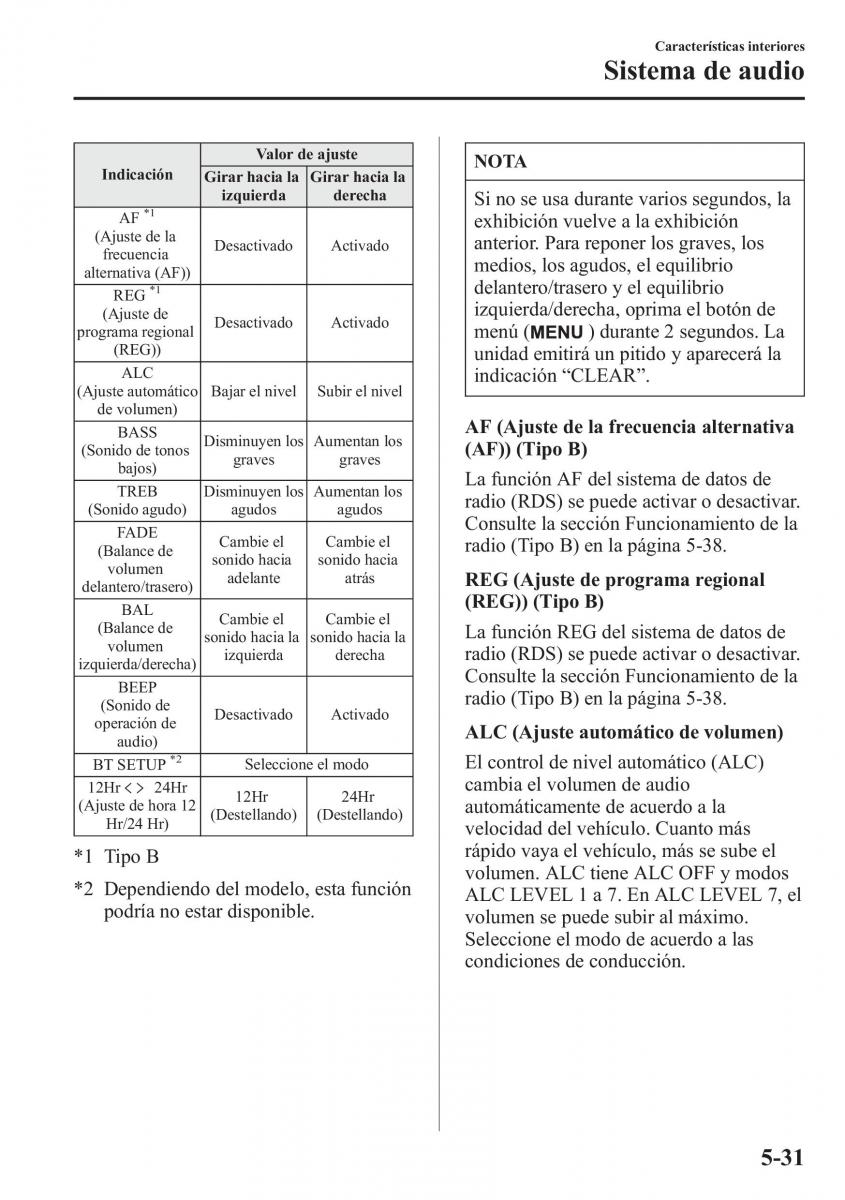 Mazda 6 III manual del propietario / page 463