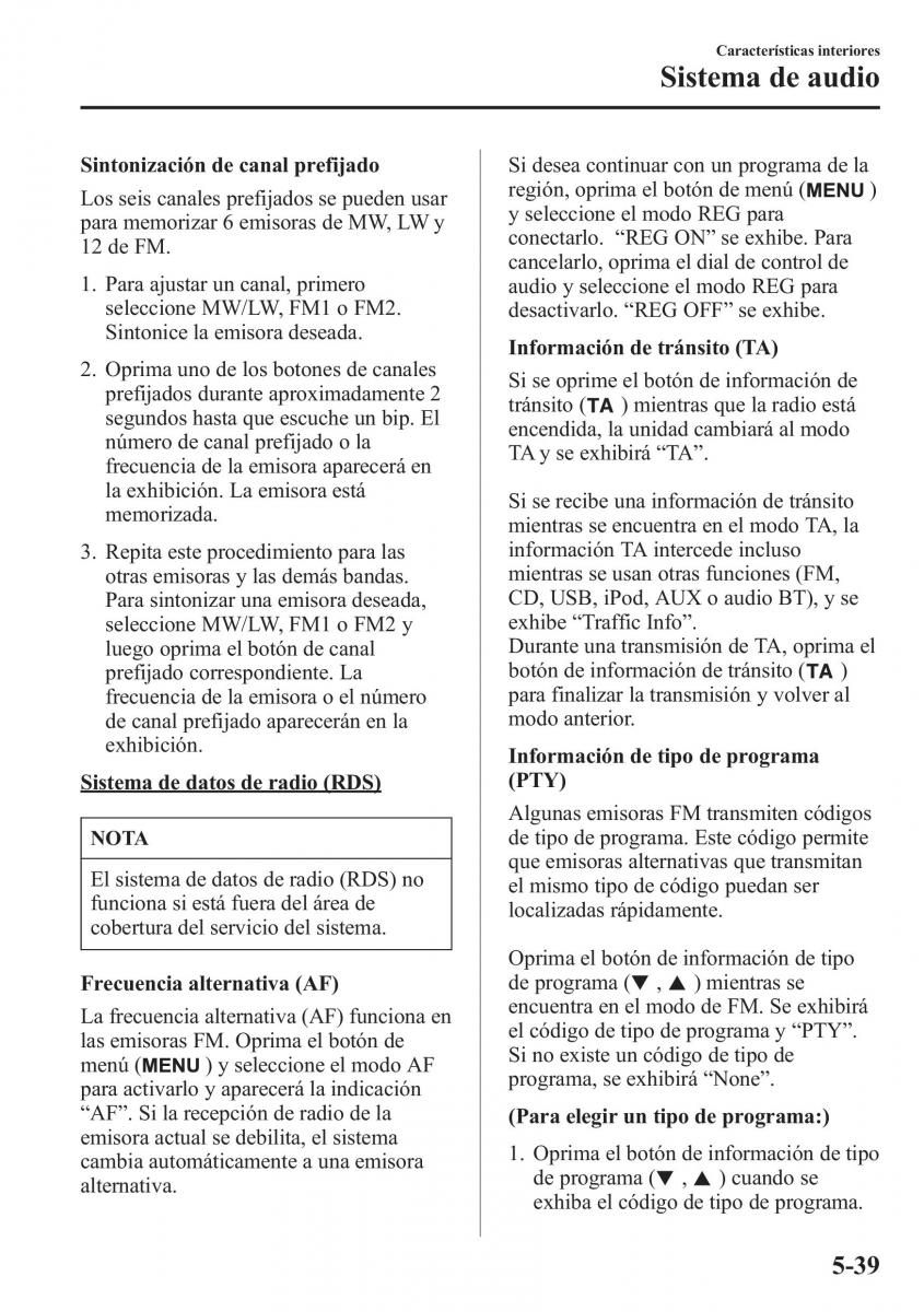 Mazda 6 III manual del propietario / page 471