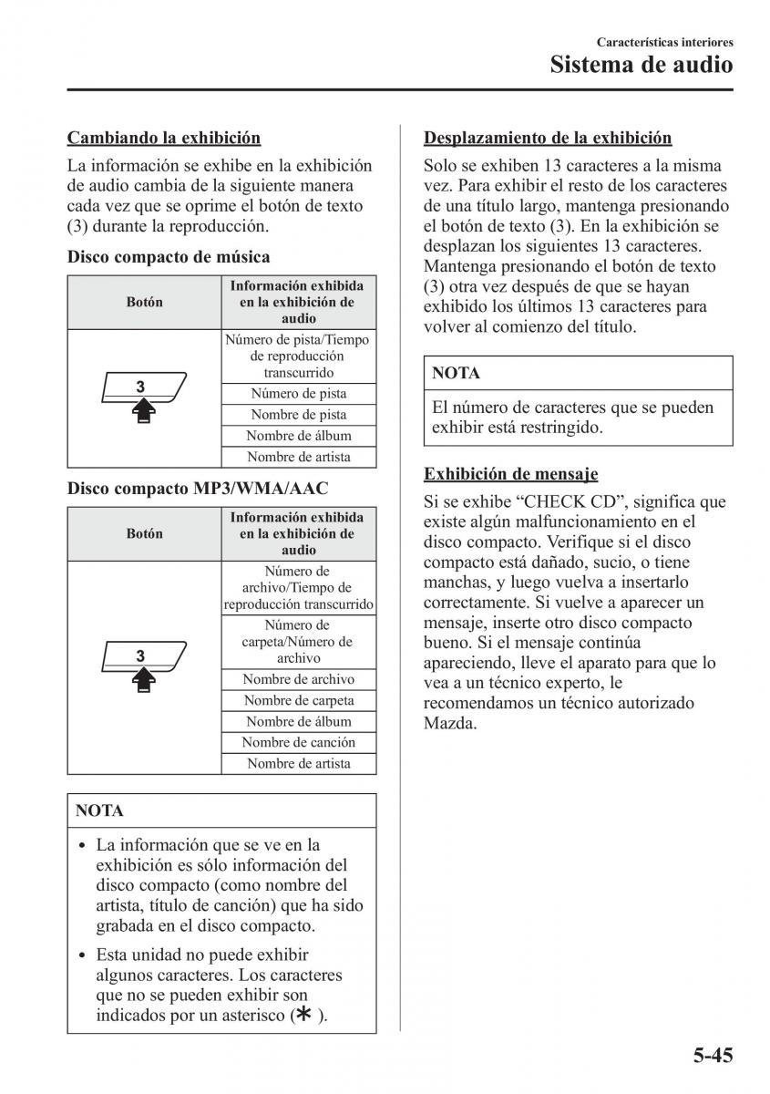 Mazda 6 III manual del propietario / page 477