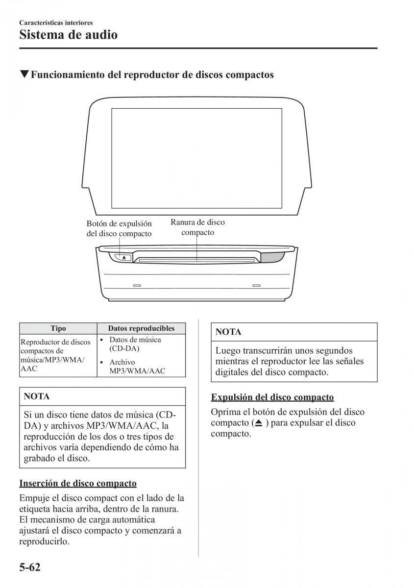 Mazda 6 III manual del propietario / page 494