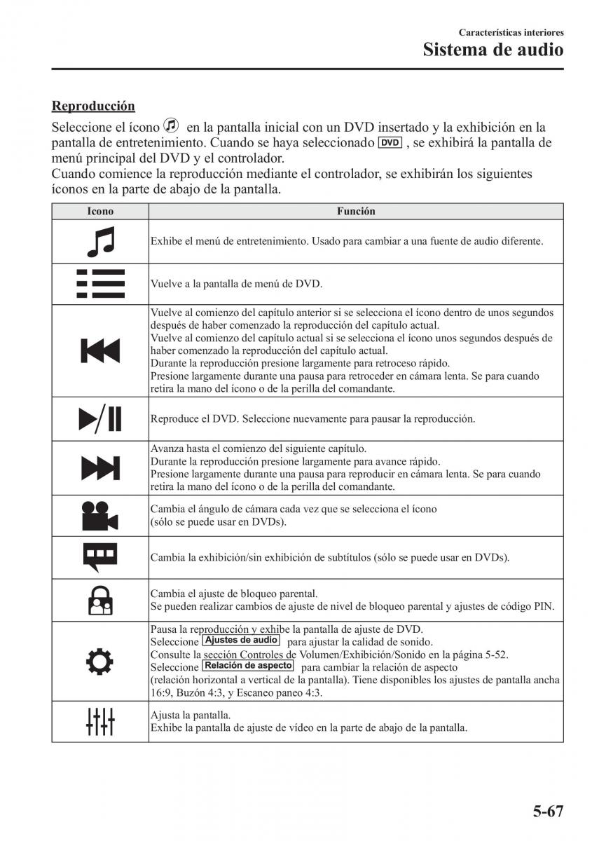 Mazda 6 III manual del propietario / page 499