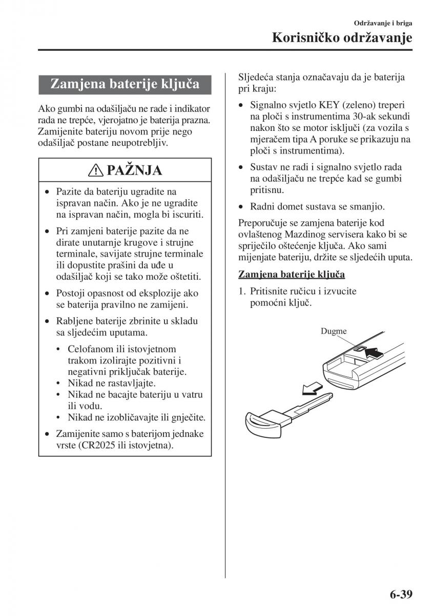 Mazda 6 III vlasnicko uputstvo / page 607