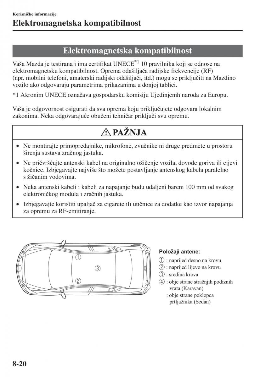 Mazda 6 III vlasnicko uputstvo / page 724