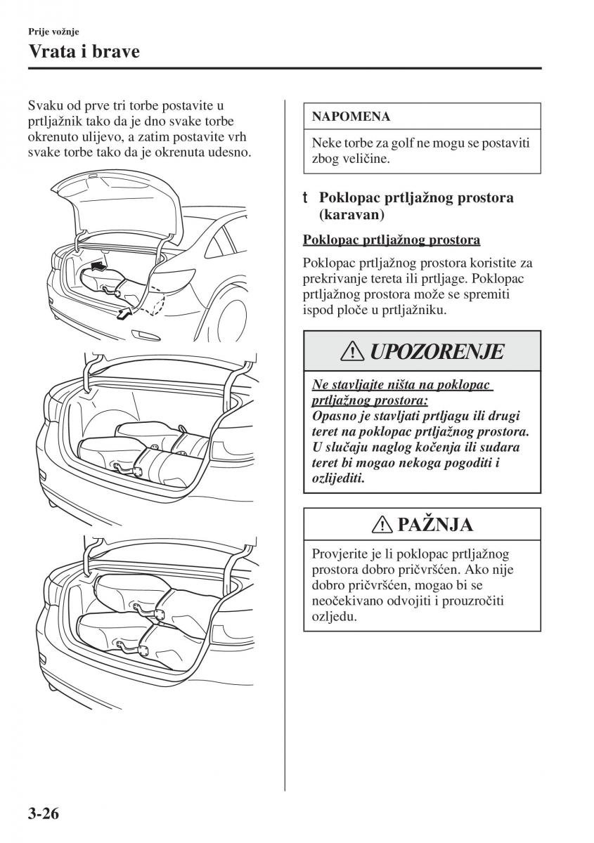 Mazda 6 III vlasnicko uputstvo / page 106