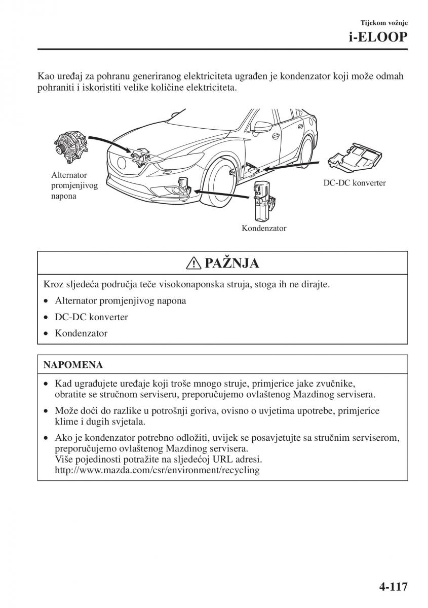 Mazda 6 III vlasnicko uputstvo / page 275