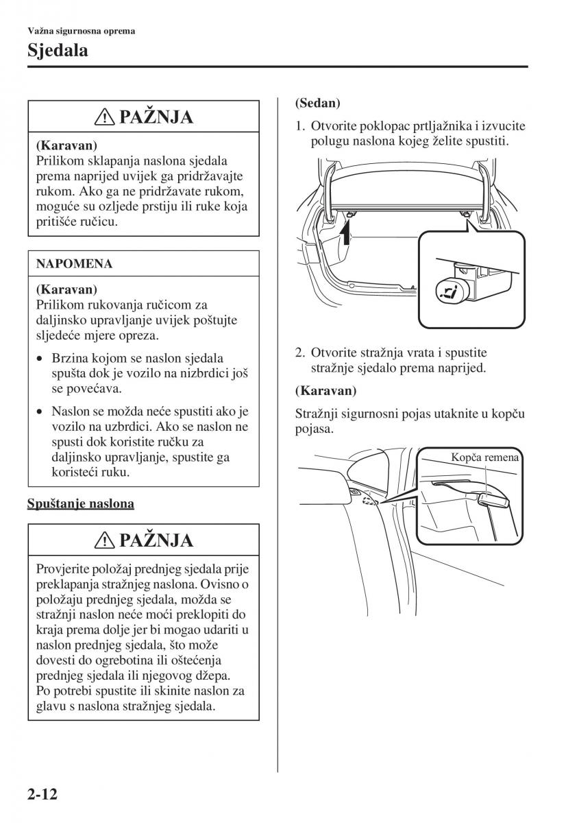 Mazda 6 III vlasnicko uputstvo / page 36