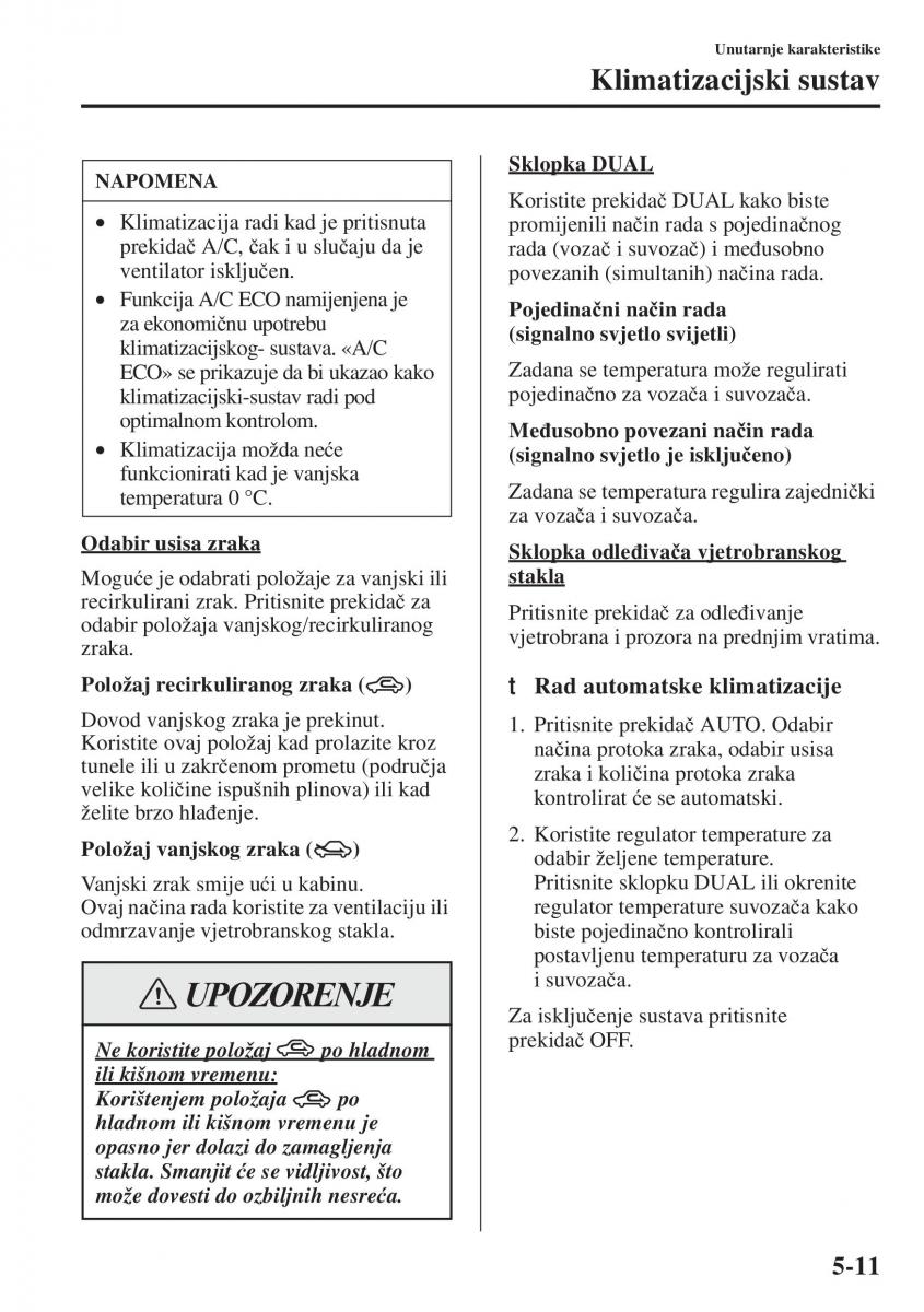 Mazda 6 III vlasnicko uputstvo / page 419