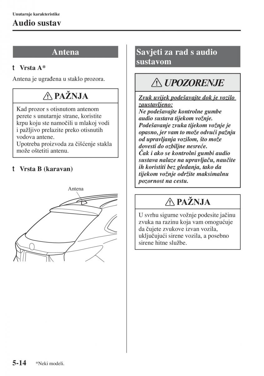 Mazda 6 III vlasnicko uputstvo / page 422