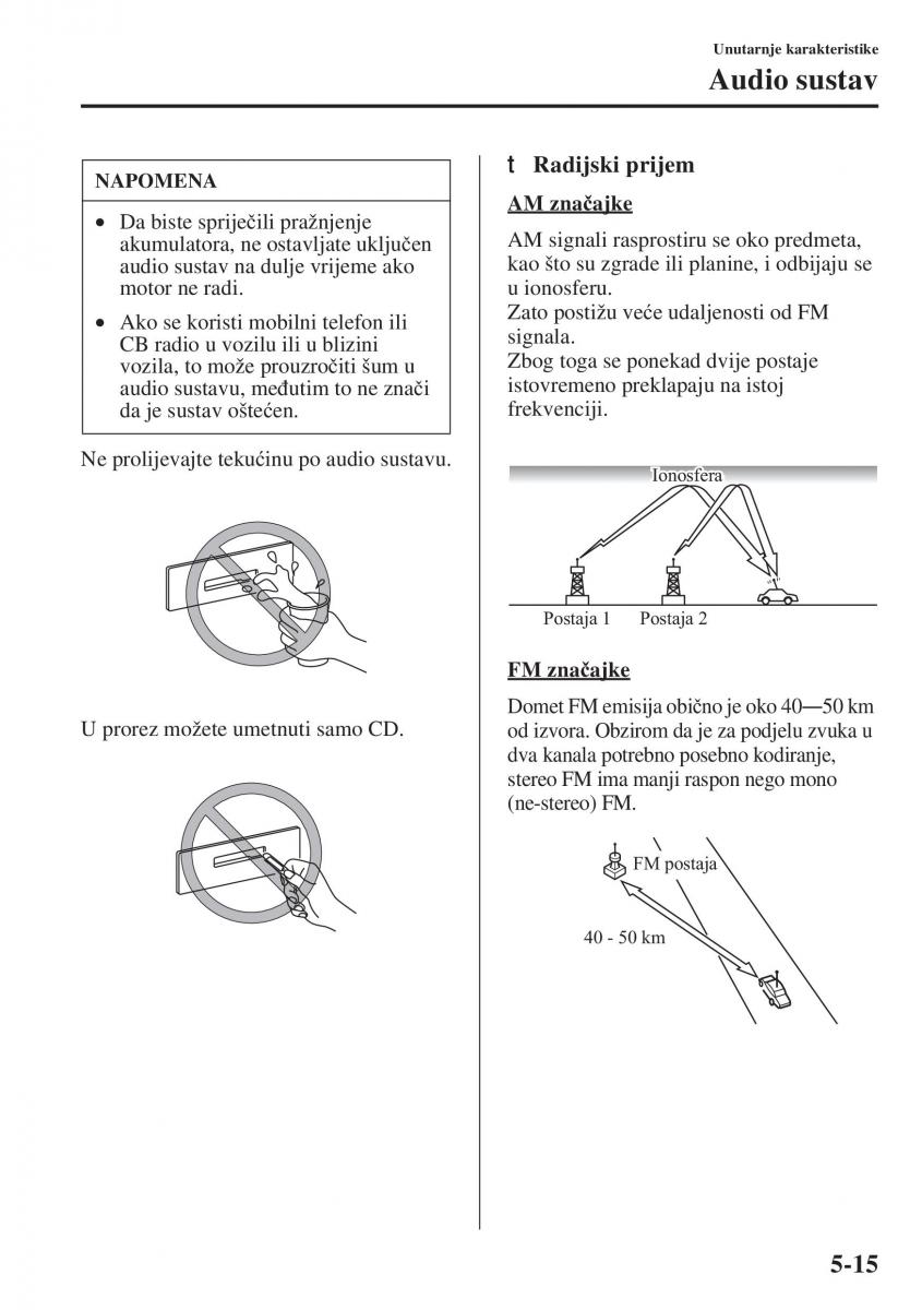 Mazda 6 III vlasnicko uputstvo / page 423