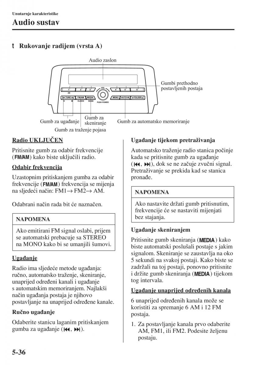 Mazda 6 III vlasnicko uputstvo / page 444