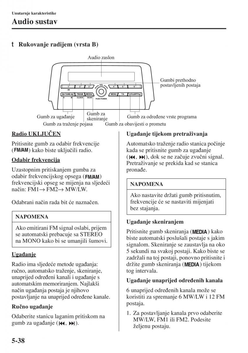 Mazda 6 III vlasnicko uputstvo / page 446