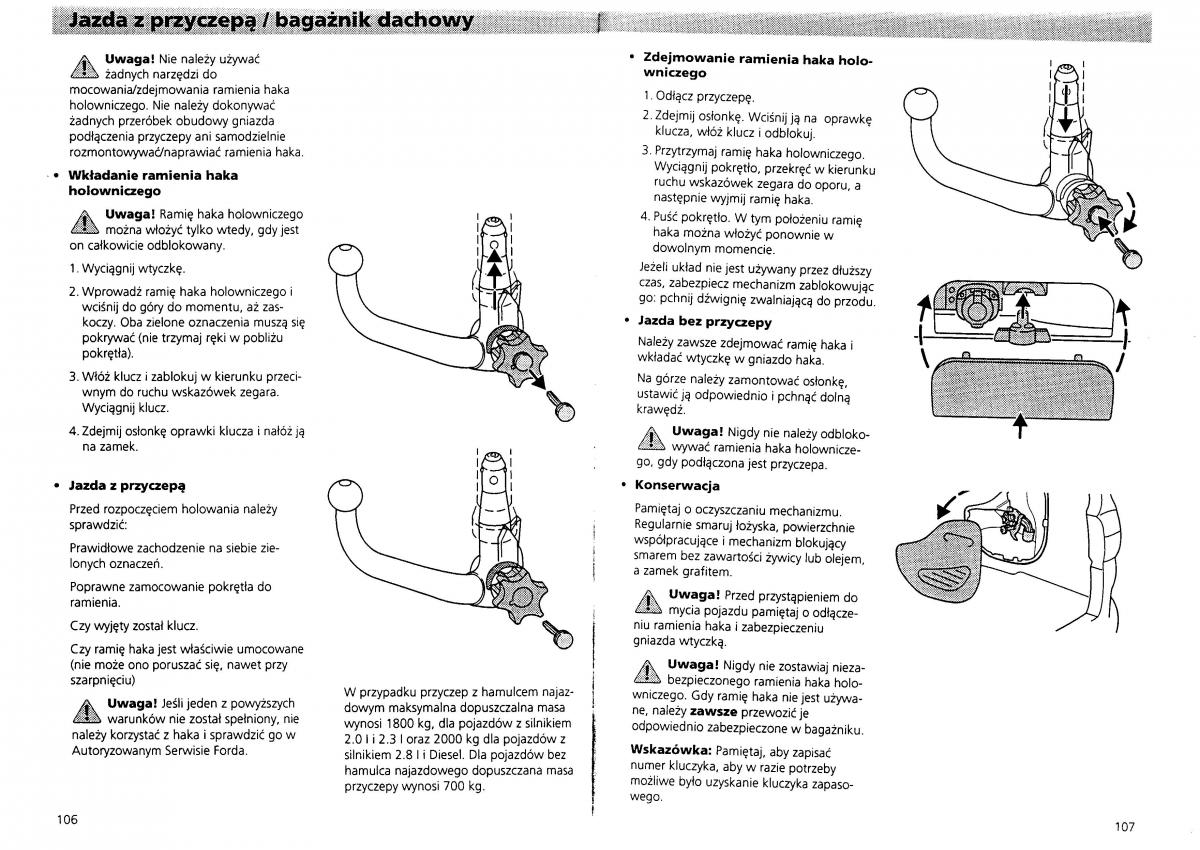 Ford Galaxy I 1 instrukcja obslugi / page 55