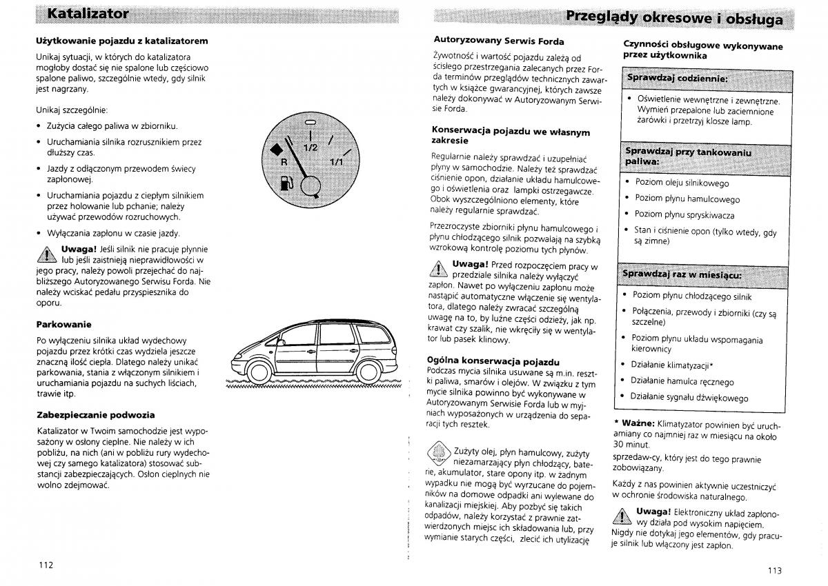 Ford Galaxy I 1 instrukcja obslugi / page 58