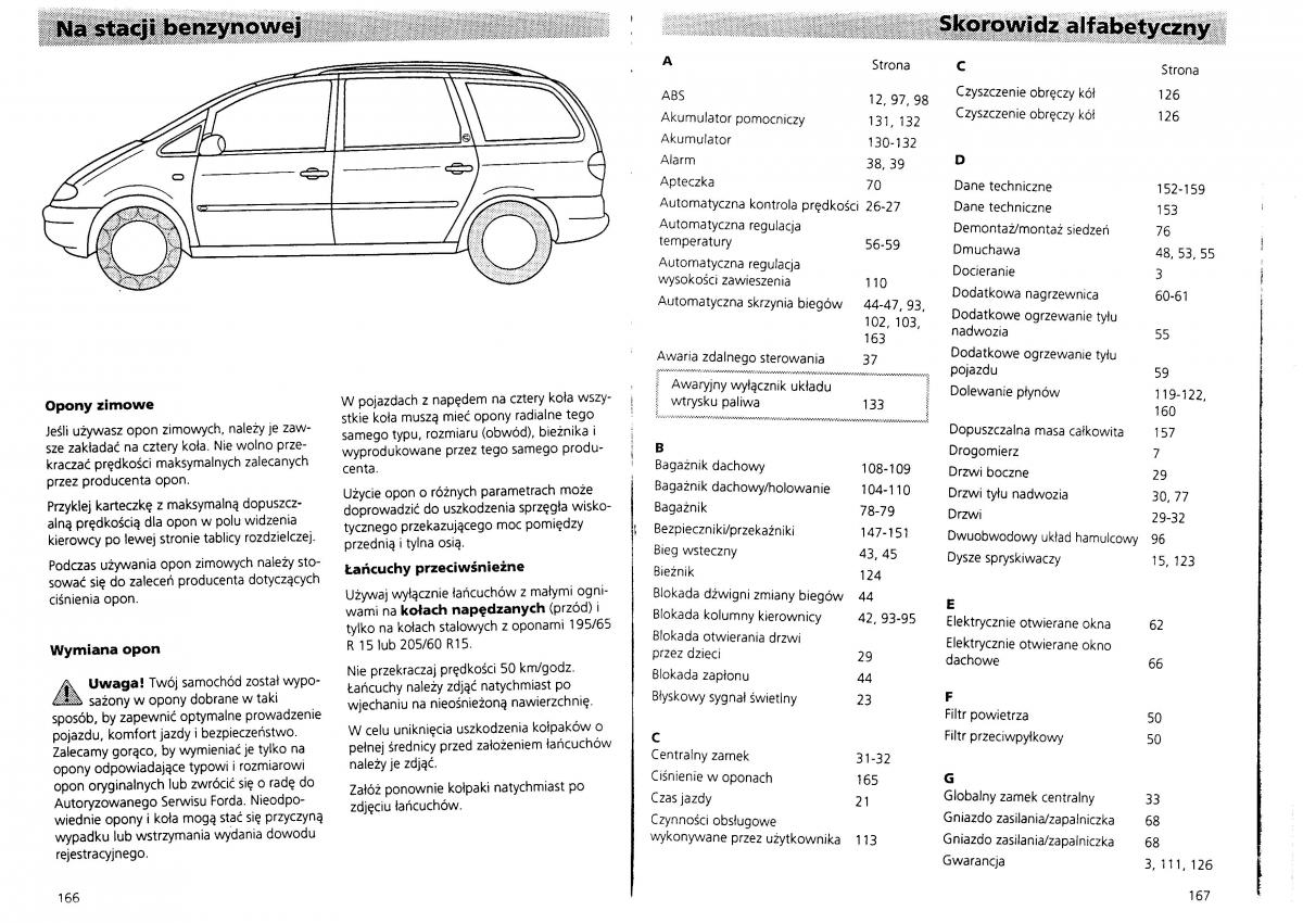 Ford Galaxy I 1 instrukcja obslugi / page 85