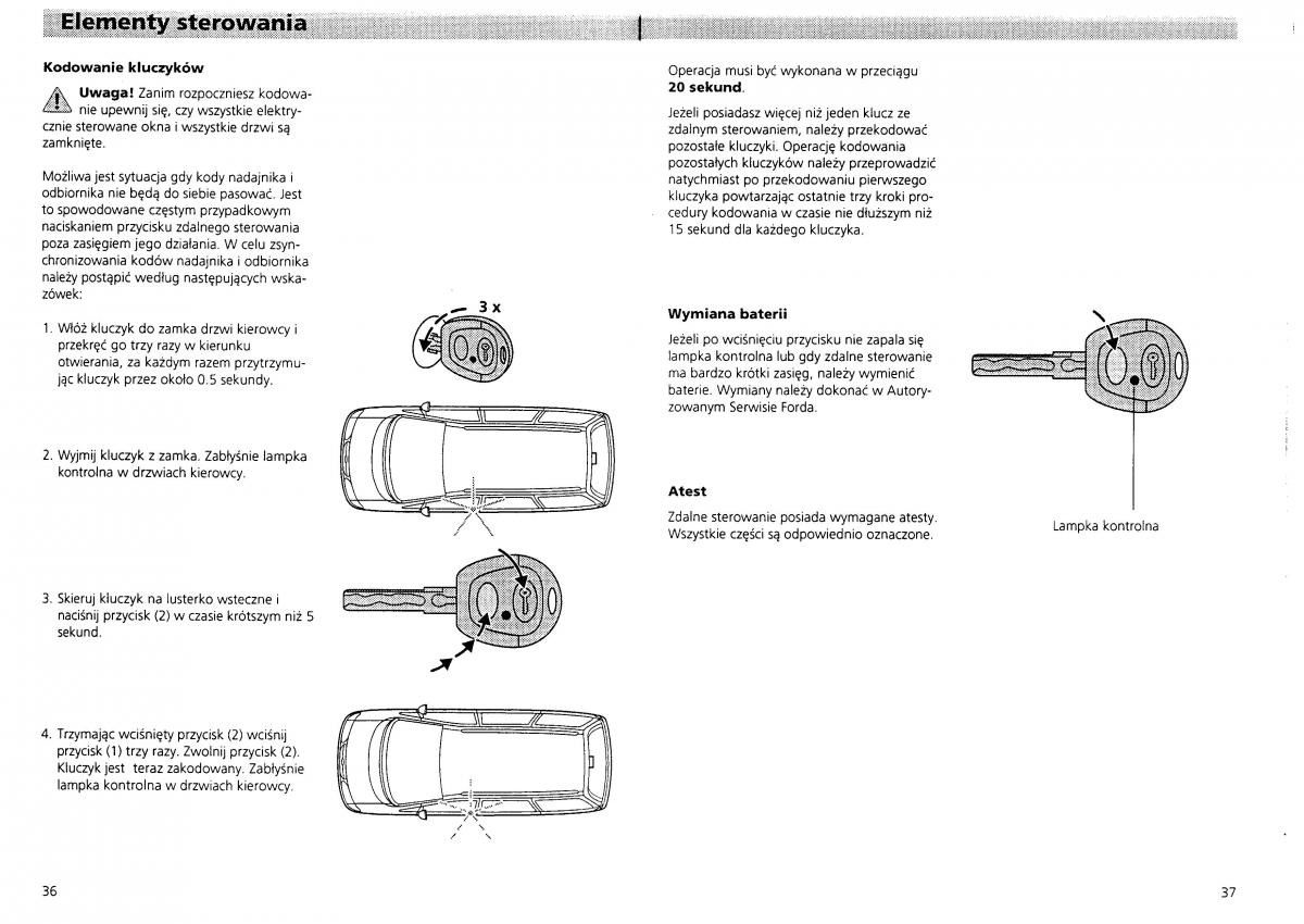 Ford Galaxy I 1 instrukcja obslugi / page 20