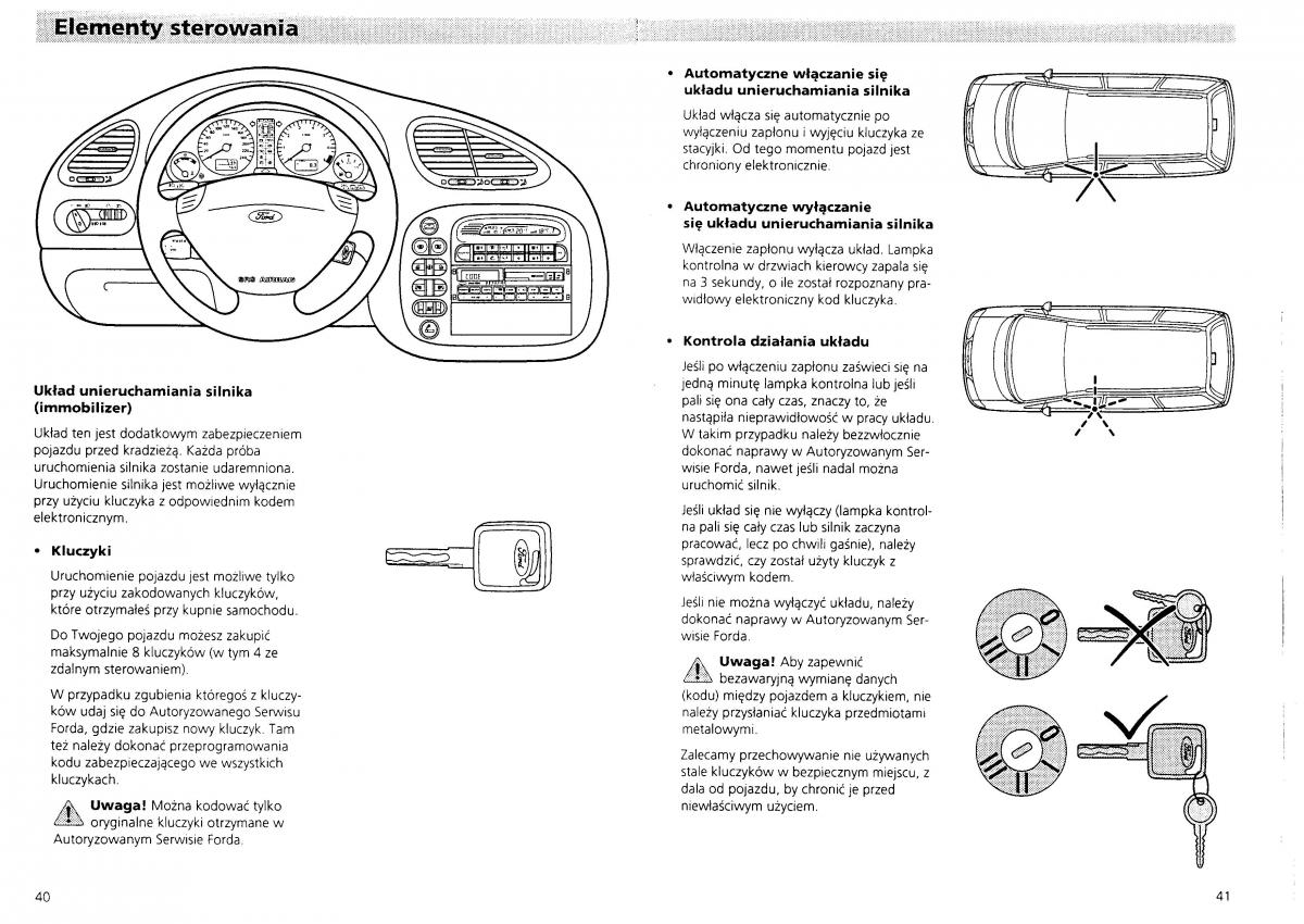 Ford Galaxy I 1 instrukcja obslugi / page 22