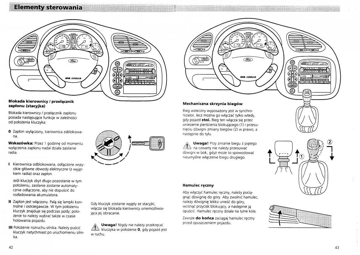 Ford Galaxy I 1 instrukcja obslugi / page 23