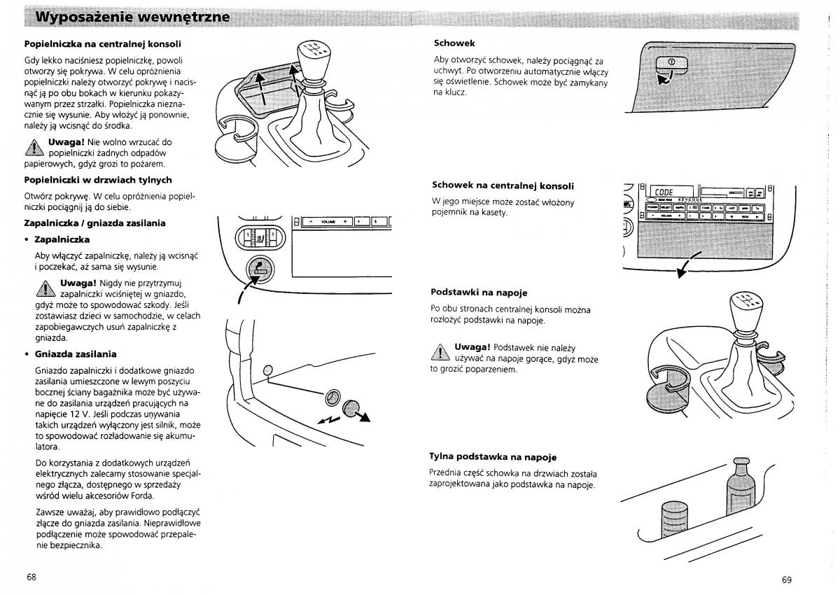 Ford Galaxy I 1 instrukcja obslugi / page 36