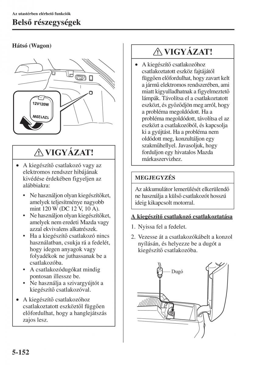 Mazda 6 III Kezelesi utmutato / page 560