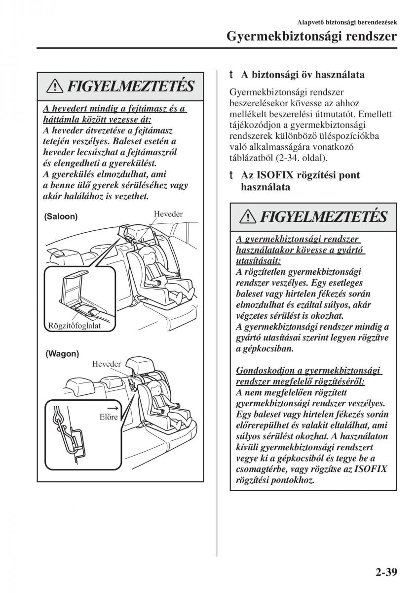 Mazda 6 III Kezelesi utmutato / page 63