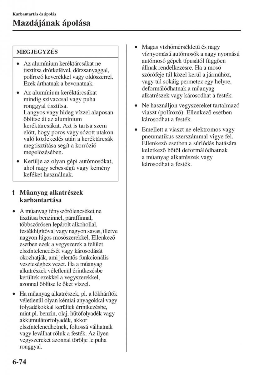 Mazda 6 III Kezelesi utmutato / page 642