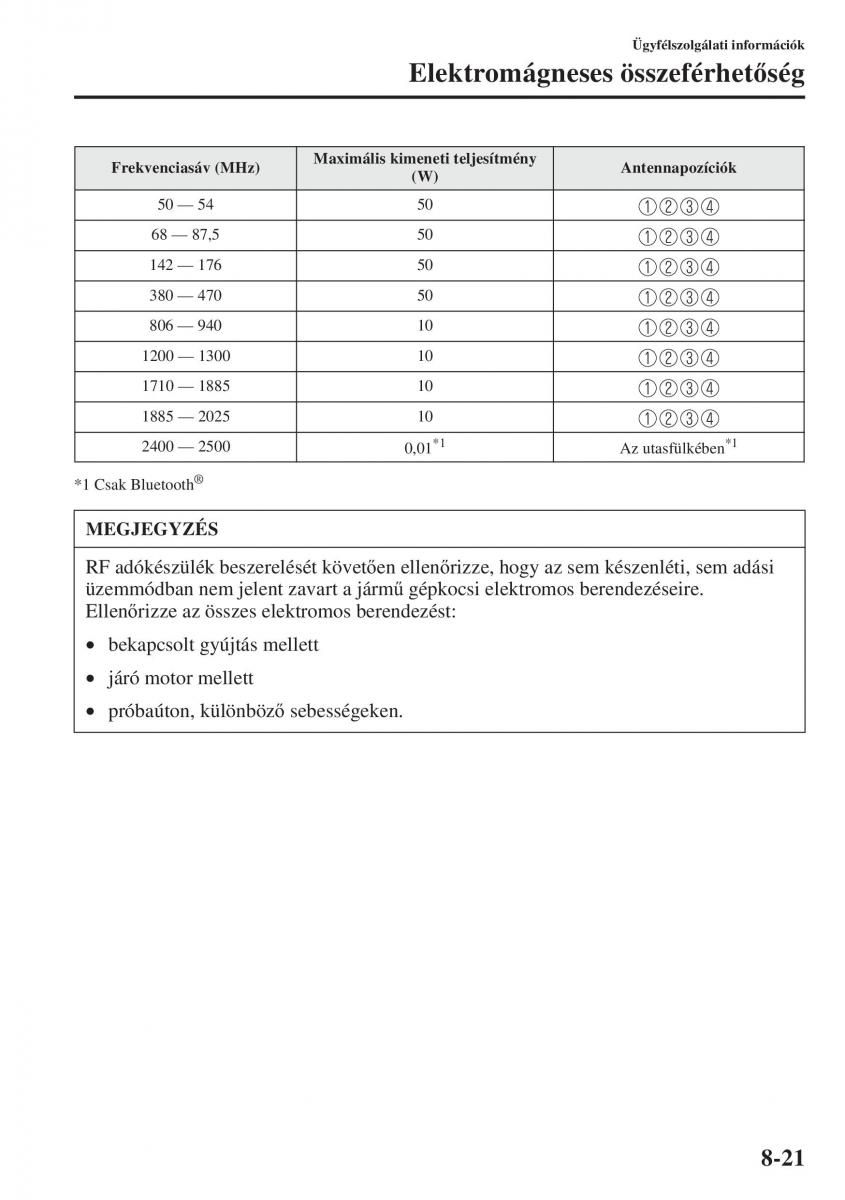 Mazda 6 III Kezelesi utmutato / page 725