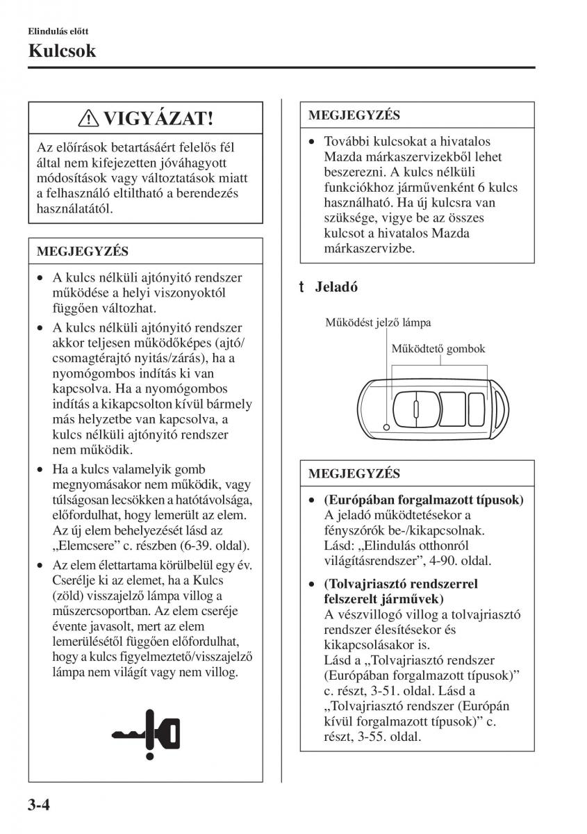 Mazda 6 III Kezelesi utmutato / page 84