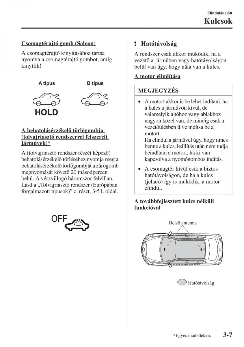 Mazda 6 III Kezelesi utmutato / page 87