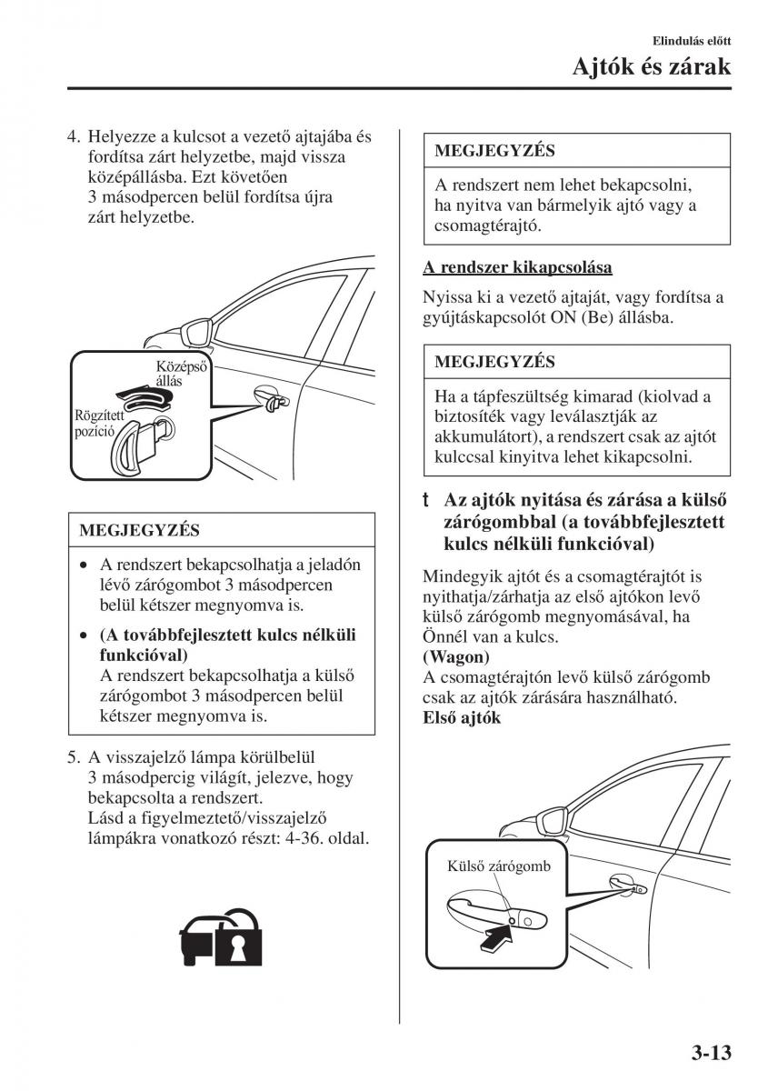 Mazda 6 III Kezelesi utmutato / page 93