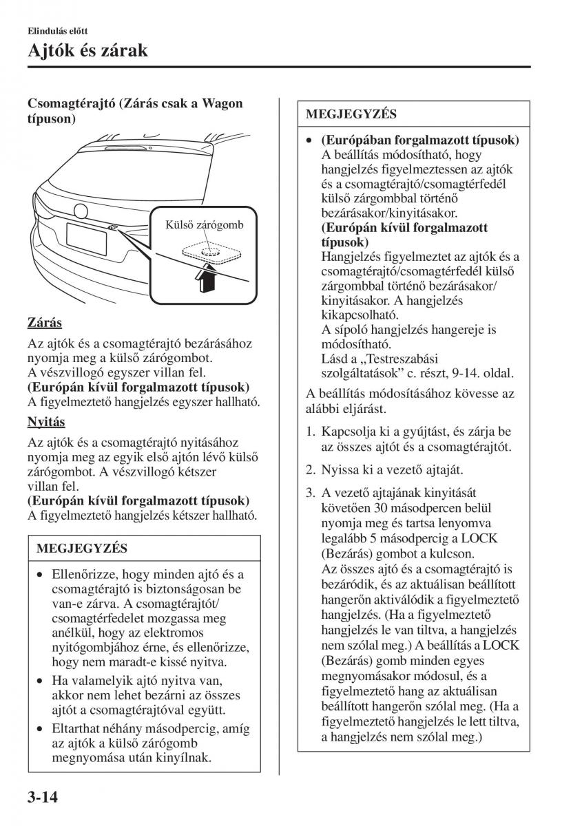 Mazda 6 III Kezelesi utmutato / page 94