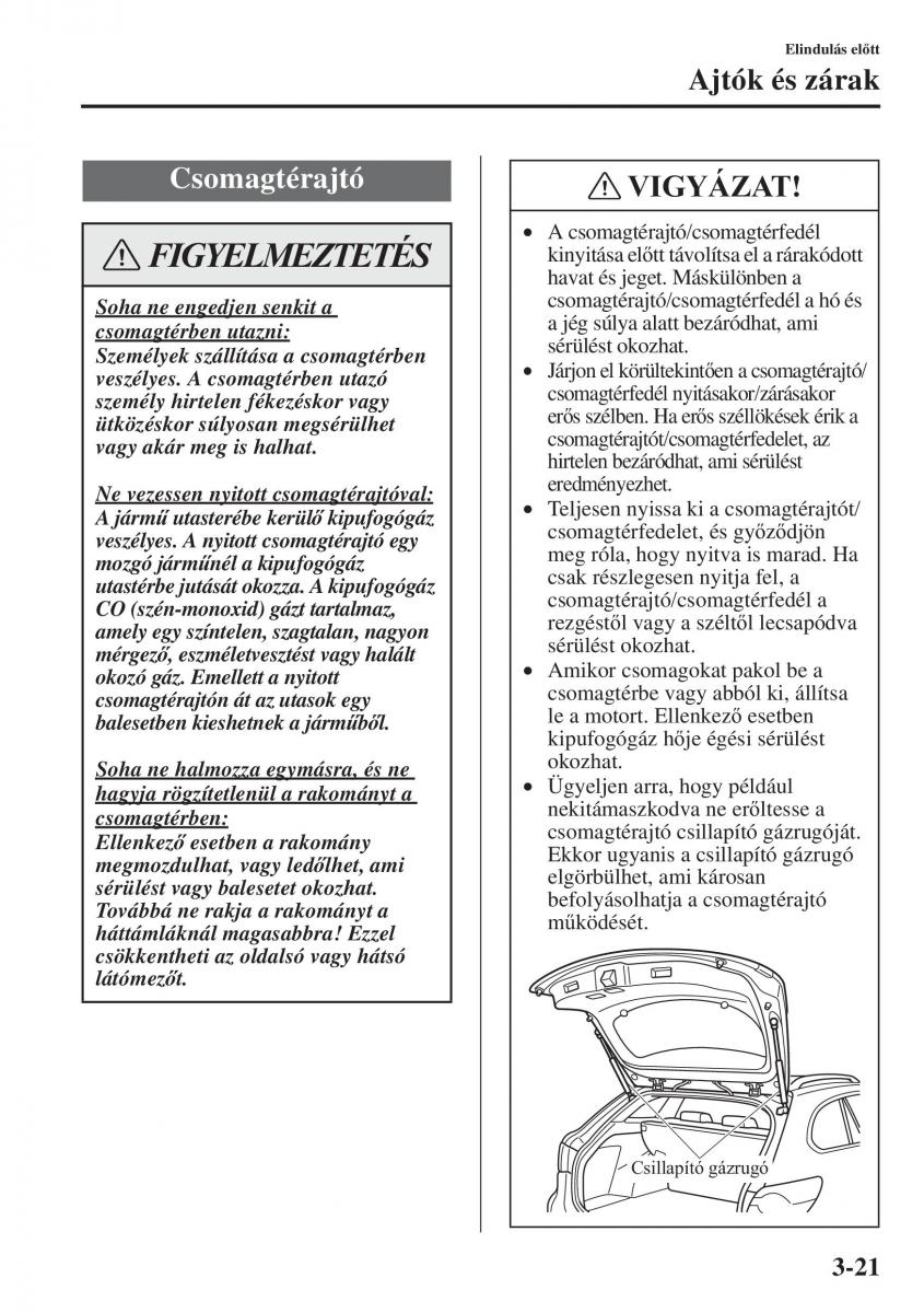 Mazda 6 III Kezelesi utmutato / page 101