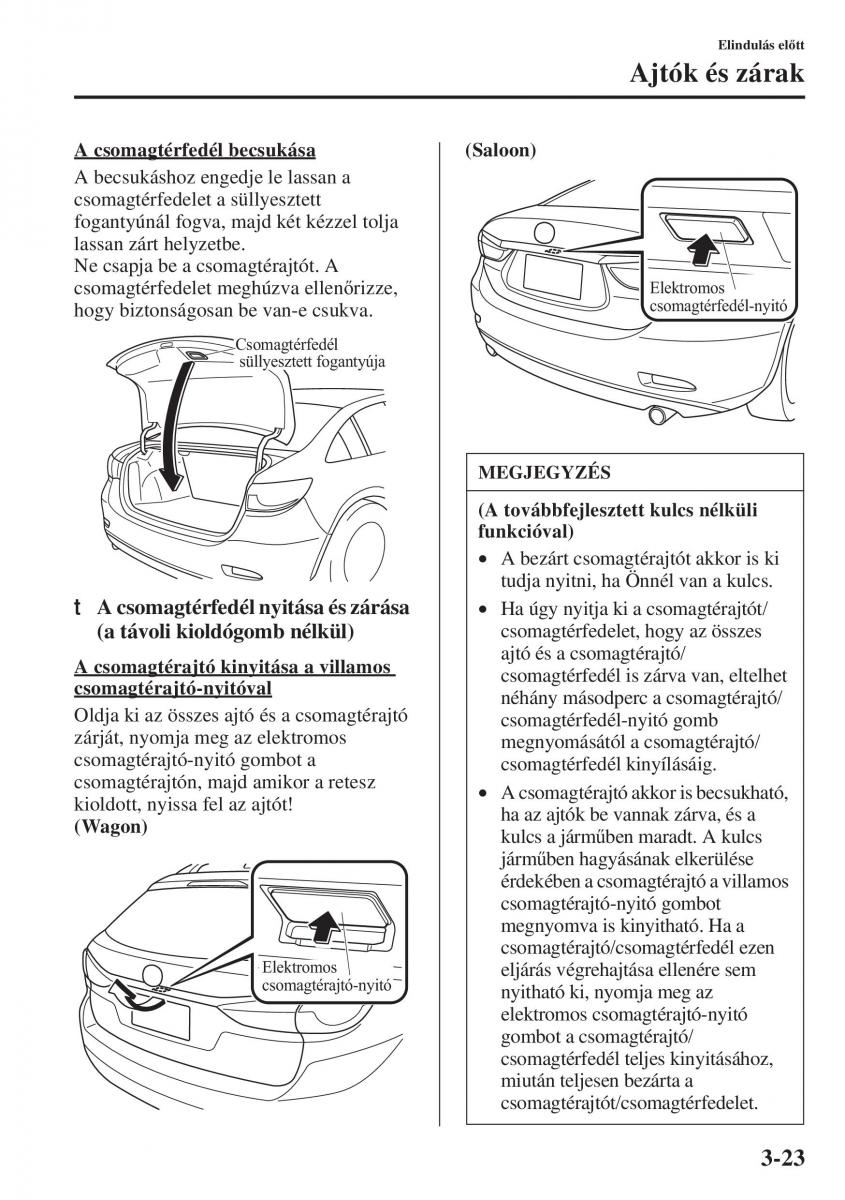 Mazda 6 III Kezelesi utmutato / page 103