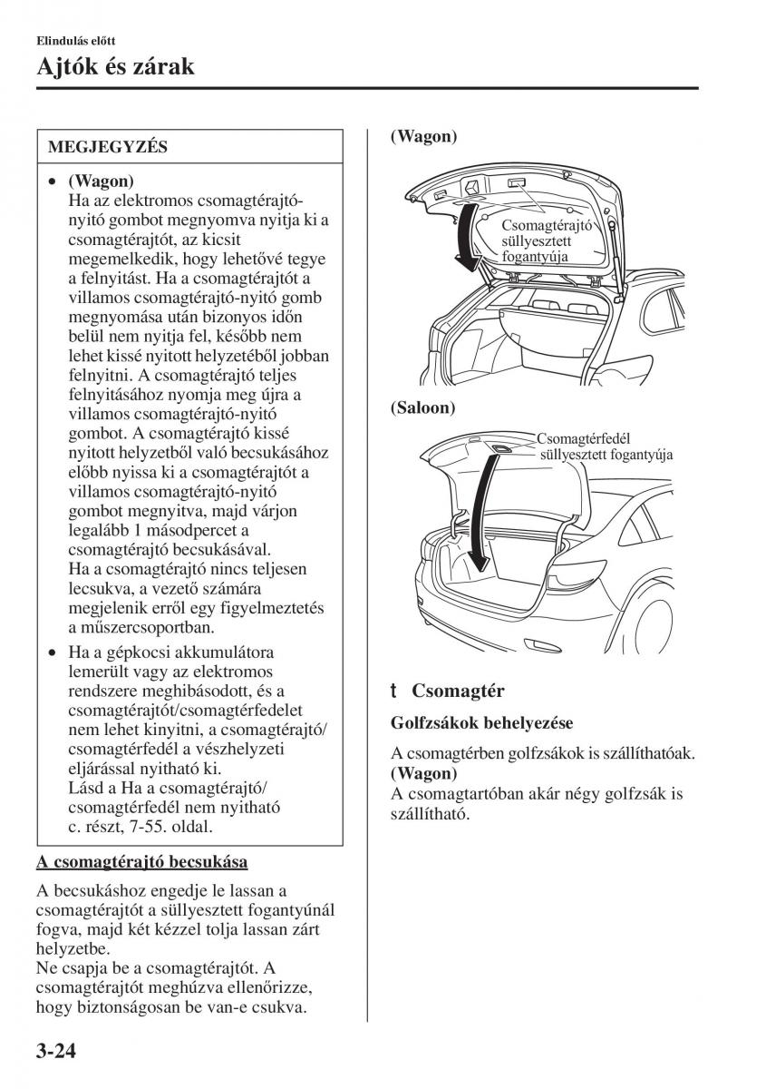 Mazda 6 III Kezelesi utmutato / page 104