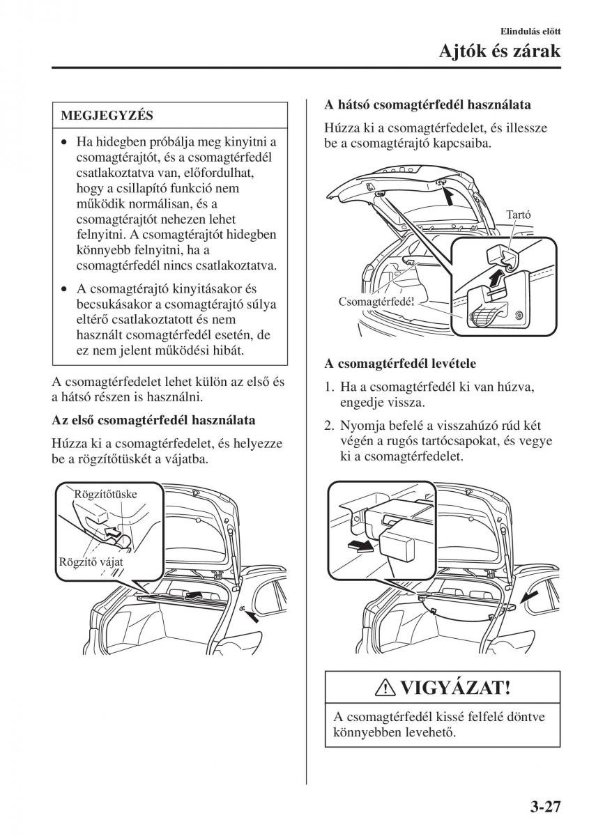 Mazda 6 III Kezelesi utmutato / page 107