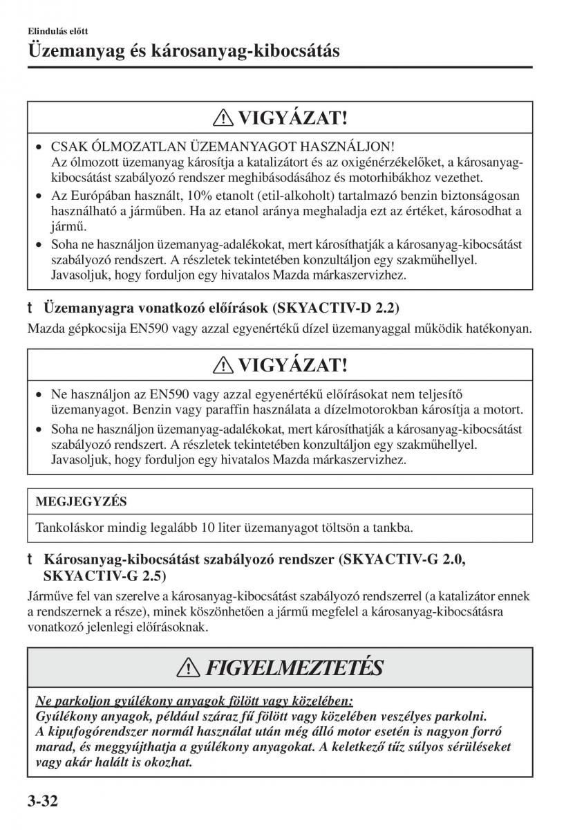 Mazda 6 III Kezelesi utmutato / page 112