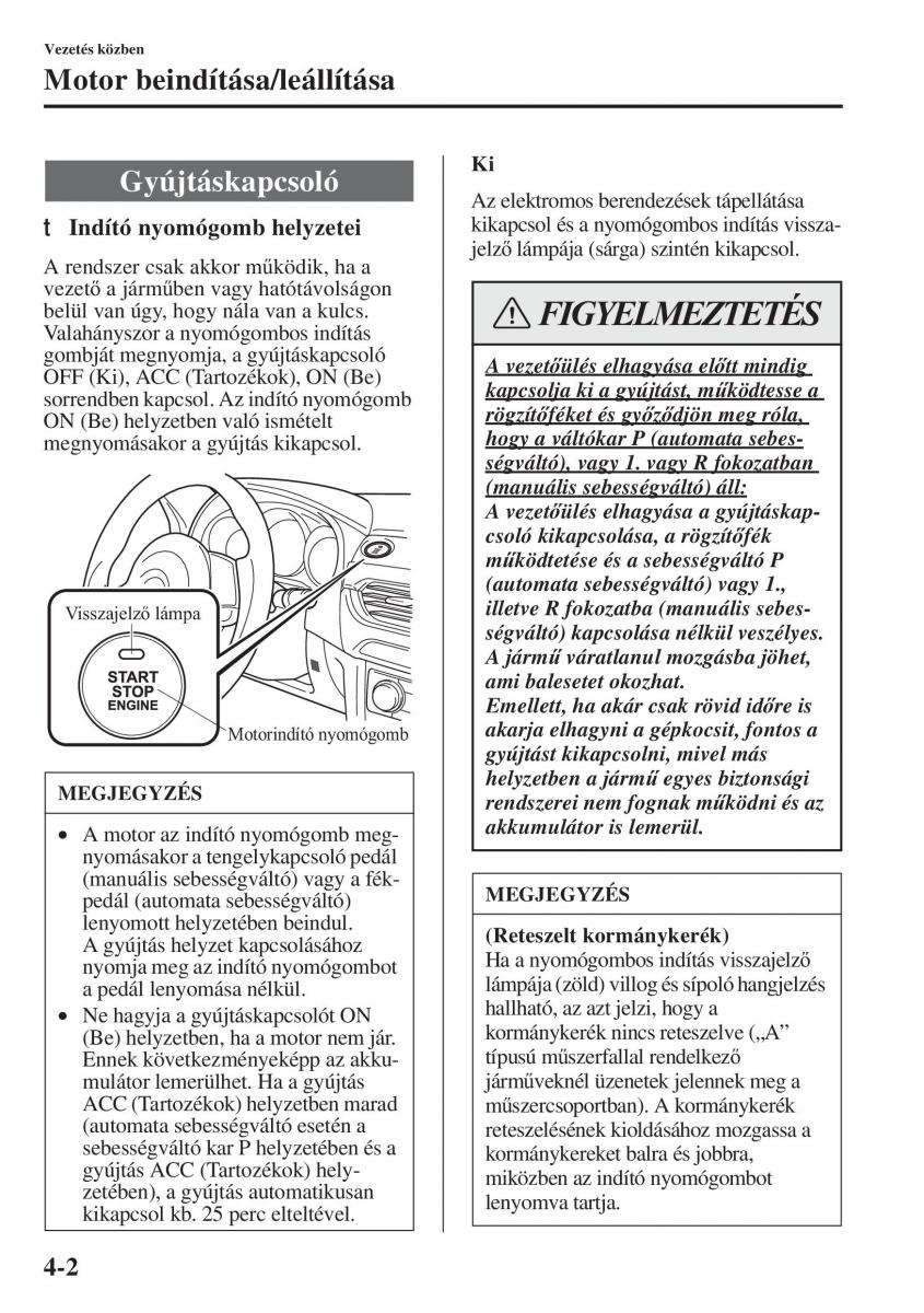 Mazda 6 III Kezelesi utmutato / page 160